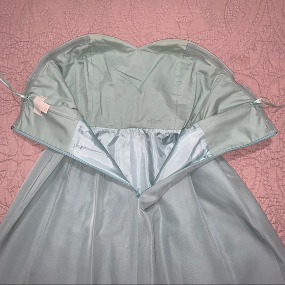 J. Crew | Mint Green Strapless Dress - Picture 5 of 7